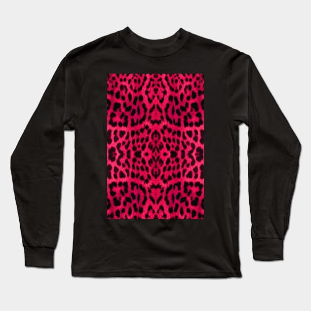 Pink Cheetah Long Sleeve T-Shirt by TheLaundryLady